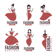 Fashion And Beautysalon, Studio, Boutique Logo And Emblem Collection