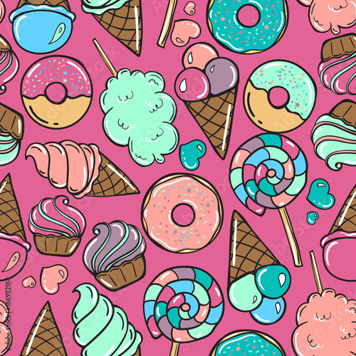 bezszwowy-wzor-z-cukierkiem-donuts-slodkim-lody-i-innymi-elementami-na-rozo