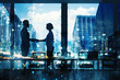 © alphaspirit - Handshake of two businessperson in office concept of partnership and teamwork