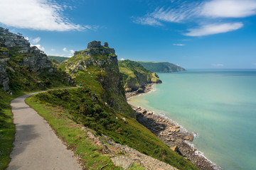 The South West Coast Path near Lynmouth