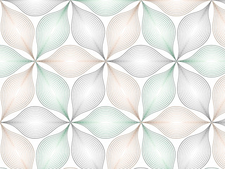  flower pattern vector, repeating linear petal of flower, Geometric vector pattern repeat