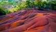 Seven colored earths in Mauritius