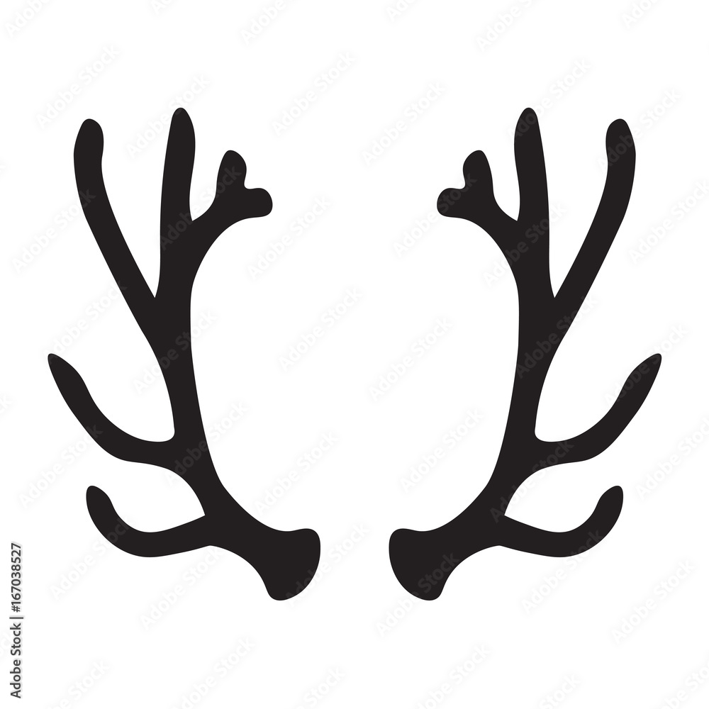 Black reindeer antlers discount