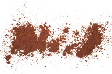 Wall Mural - Cocoa powder isolated on a white background