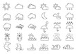 © Papranarin - Thirty weather outline icons