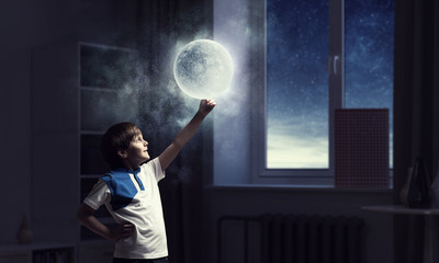Wall Mural - Exploring this great world. Mixed media