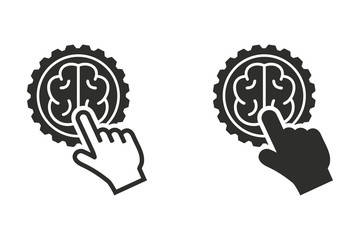 Wall Mural - Brain vector icon.