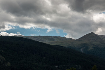 Wall Mural - Hills and clouds