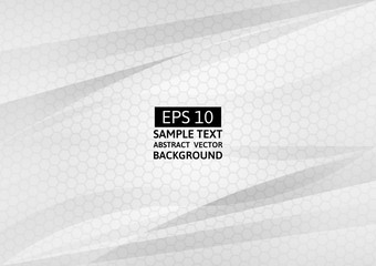 Poster - gray geometric abstract, vector background