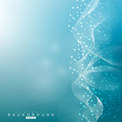 Wall Mural - structure molecule and communication. dna, atom, neurons. scientific concept for your design. connec