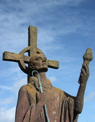 Wall Mural - St Cuthbert's Cross, Lindisfarne