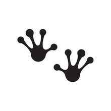 Hand Foot Frog Vector Logo