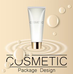 Wall Mural - concealer template design packaging of cosmetics