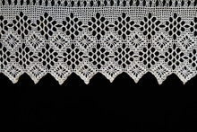 Old Napkin Embroidery Of White Thread Handmade On A Dark Background In Vintage Retro Antique Style