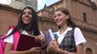© dtiberio - Catholic School Girls Holding Textbooks