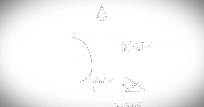 Math formulas on whiteboard