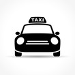 taxi icon on white background