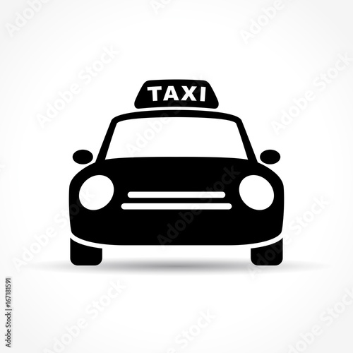 Fotomural taxi icon on white background
