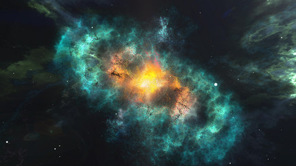 Wall Mural - a beautiful bright galaxy