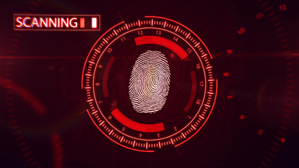 Poster - Fingerprint scanning technology.
