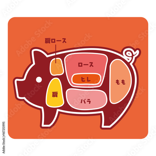 豚肉の部位 Buy This Stock Vector And Explore Similar Vectors At Adobe Stock Adobe Stock