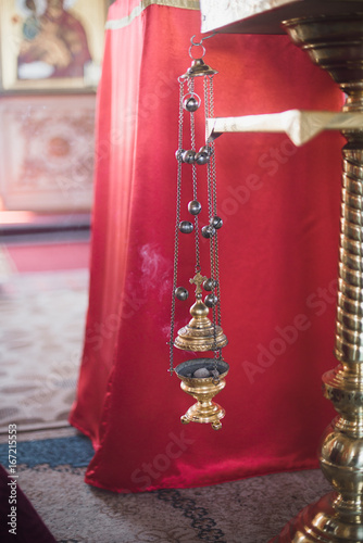 Fotografija Censer in the church in natural light