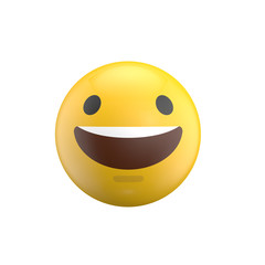 Emoji emoticon character face 3D Rendering