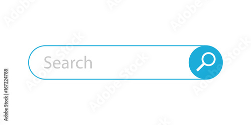 Cuadros en Lienzo Search Bar - Vector Illustration