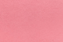 Texture Of Old Pink Paper Background, Closeup. Structure Of Dense Rose Cardboard.