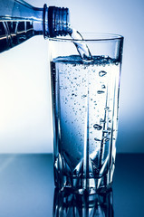 A glass of clean drinking water