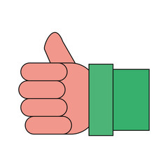 Wall Mural - Like thumb up symbol
