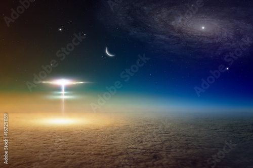Zdjęcie XXL Pozaziemskie kosmici kosmici z kosmosu lądujący na planecie Ziemia