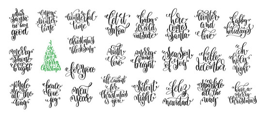 Wall Mural - happy new year celebration holidays hand lettering quotes