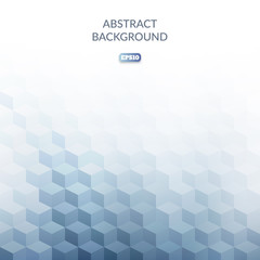 Poster - Abstract geometric background of cube in isometric style. Shades of colors. Color transitions.