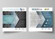 © Raevsky Lab - Business templates for square design brochure, flyer, booklet, report. Leaflet cover, vector layout. Abstract infinity background, 3d structure, rectangles forming illusion of depth and perspective.