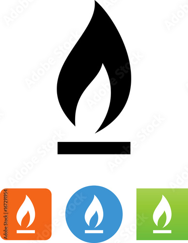 Fotomural Natural Gas Icon - Illustration
