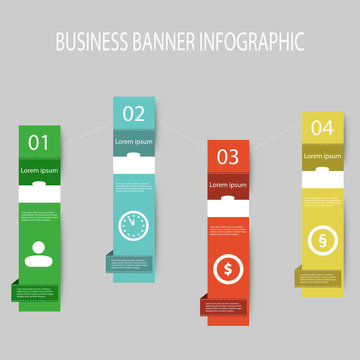 Moderne Vektor Options Banner Infografik