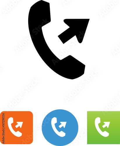 Phone Call Out Icon Illustration Stock Vector Adobe Stock