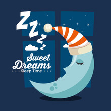 Sweet Dreams Sleeping Time Icon