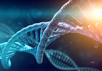 DNA molecules background