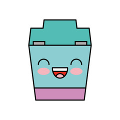 Sticker - Dental Floss kawaii character vector illustration design