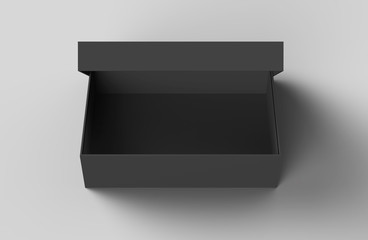 Sticker - Flat black box mockup