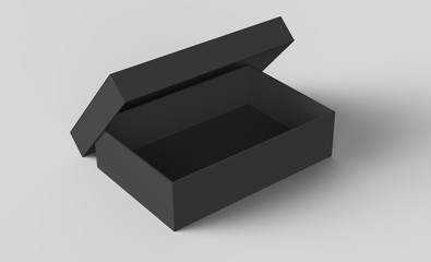 Sticker - Flat black box mockup