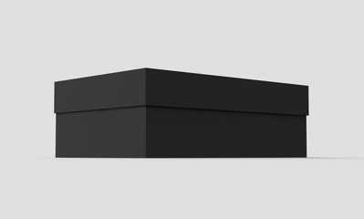 Sticker - Flat black box mockup