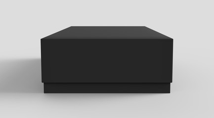 Sticker - Flat black box mockup