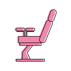 Wall Mural - Gynecological chair isolated icon vector illustration design