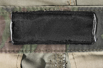 blank clothes label