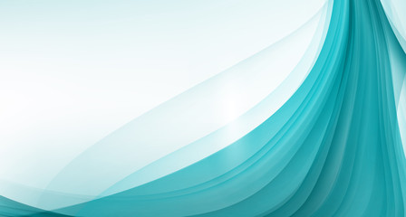 Wall Mural - Background with blue waves