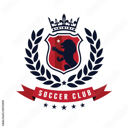 Football Logo Soccer Logo Sports Logo Design Template Buy This Stock Vector And Explore Similar Vectors At Adobe Stock Adobe Stock