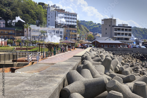 Cuadros en Lienzo Sea front of Obama town in Japan